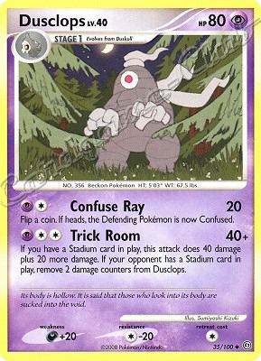 035 / 100 Dusclops LV.40 non comune (EN) -NEAR MINT-