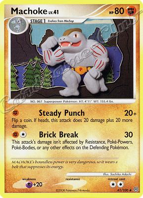 041 / 100 Machoke LV.41 non comune (EN) -NEAR MINT-