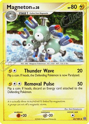 043 / 100 Magneton Lv.38 non comune (EN) -NEAR MINT-