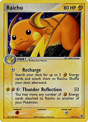 012 / 112 Raichu rara foil (EN) -NEAR MINT-