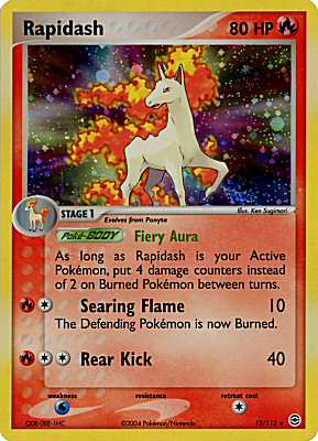 013 / 112 Rapidash rara foil (EN) -NEAR MINT-