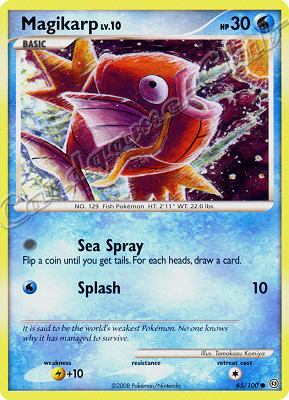 065 / 100 Magikarp LV.10 comune (EN) -NEAR MINT-