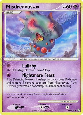 068 / 100 Misdreavus LV.19 comune (EN) -NEAR MINT-