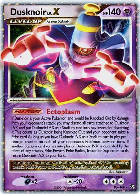 096 / 100 Dusknoir LV.X rara livello X foil (EN) -NEAR MINT-