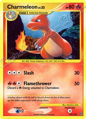 102 / 100 Charmeleon LV.32 rara parallela foil (EN) -NEAR MINT-