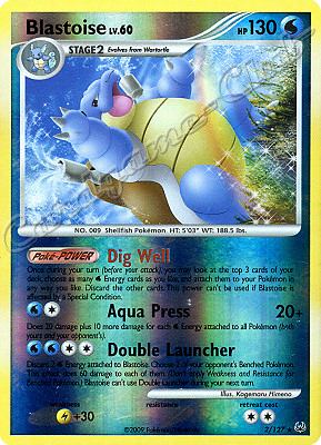 002 / 127 Blastoise LV.60 rara foil reverse (EN) -NEAR MINT-