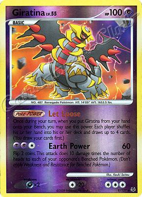 009 / 127 Giratina LV.55 rara foil reverse (EN) -NEAR MINT-