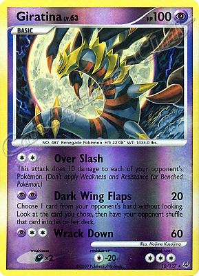 010 / 127 Giratina LV.63 rara foil reverse (EN) -NEAR MINT-