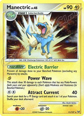011 / 127 Manectric LV.45 rara foil (EN) -NEAR MINT-