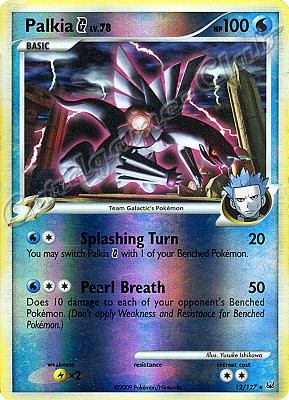 012 / 127 Palkia SP LV.78 rara foil reverse (EN) -NEAR MINT-