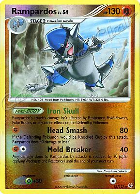 013 / 127 Rampardos LV.54 rara foil reverse (EN) -NEAR MINT-