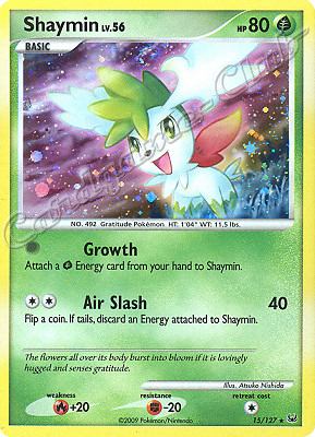 015 / 127 Shaymin LV.56 rara foil (EN) -NEAR MINT-