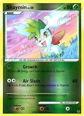 015 / 127 Shaymin LV.56 rara foil reverse (EN) -NEAR MINT-