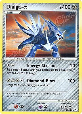 023 / 127 Dialga LV.73 rara (EN) -NEAR MINT-