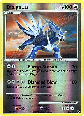 023 / 127 Dialga LV.73 rara foil reverse (EN) -NEAR MINT-