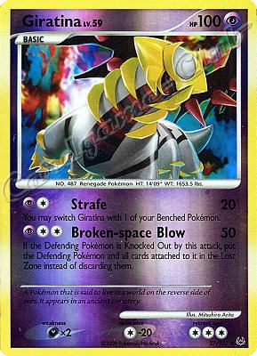 027 / 127 Giratina LV.59 rara foil reverse (EN) -NEAR MINT-