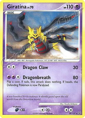 028 / 127 Giratina LV.70 rara (EN) -NEAR MINT-