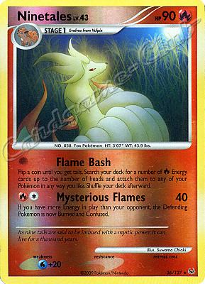 036 / 127 Ninetales LV.43 rara foil reverse (EN) -NEAR MINT-