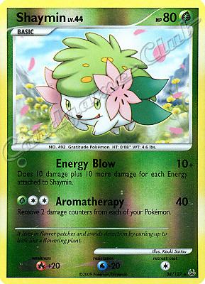 038 / 127 Shaymin LV.44 rara foil reverse (EN) -NEAR MINT-