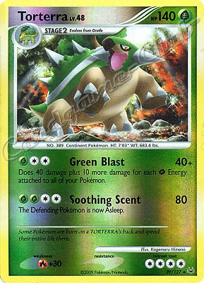 039 / 127 Torterra LV.48 rara foil reverse (EN) -NEAR MINT-