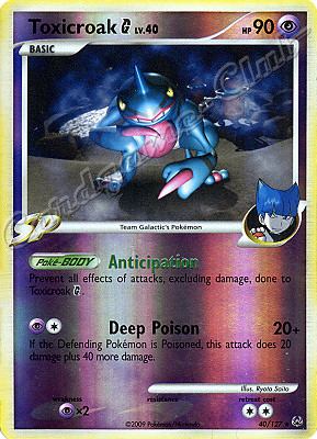 040 / 127 Toxicroack SP LV.40 rara foil reverse (EN) -NEAR MINT-