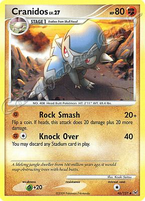 046 / 127 Cranidos LV.27 non comune (EN) -NEAR MINT-