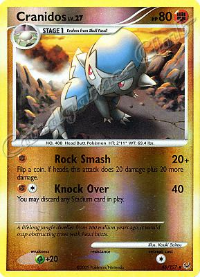 046 / 127 Cranidos LV.27 non comune foil reverse (EN) -NEAR MINT-