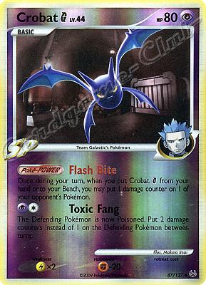 047 / 127 Crobat SP LV.44 non comune foil reverse (EN) -NEAR MINT-