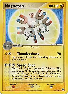 027 / 112 Magneton rara (EN) -NEAR MINT-