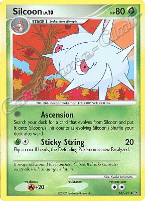 063 / 127 Silcoon LV.10 non comune (EN) -NEAR MINT-