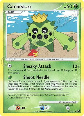 067 / 127 Cacnea LV.16 comune (EN) -NEAR MINT-