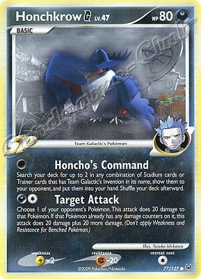 077 / 127 Honchkrow SP LV.47 comune (EN) -NEAR MINT-