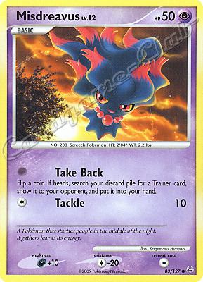 083 / 127 Misdreavus LV.12 comune (EN) -NEAR MINT-