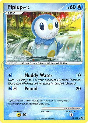 085 / 127 Piplup LV.12 comune (EN) -NEAR MINT-