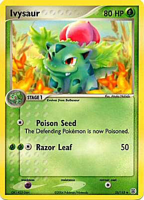 035 / 112 Ivysaur non comune (EN) -NEAR MINT-