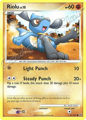 091 / 127 Riolu LV.15 comune (EN) -NEAR MINT-