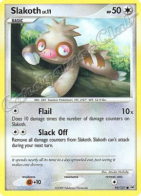 095 / 127 Slakoth LV.11 comune (EN) -NEAR MINT-