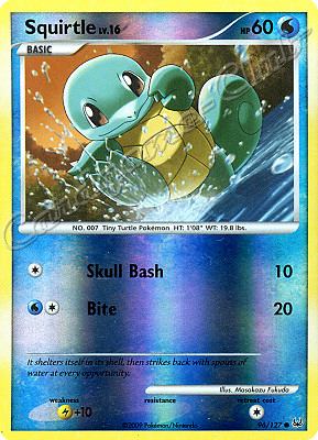 096 / 127 Squirtle LV.16 comune foil reverse (EN) -NEAR MINT-
