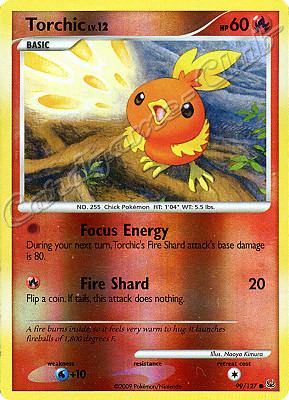 099 / 127 Torchic LV.12 comune foil reverse (EN) -NEAR MINT-