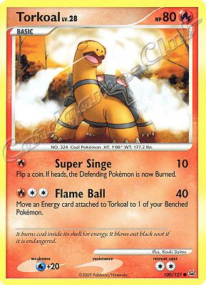 100 / 127 Torkoal LV.28 comune (EN) -NEAR MINT-