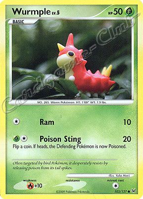 103 / 127 Wurmple LV.5 comune (EN) -NEAR MINT-