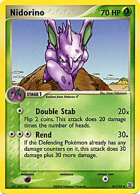 041 / 112 Nidorino non comune (EN) -NEAR MINT-