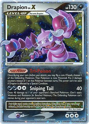 123 / 127 Drapion LV.X rara livello X foil (EN) -NEAR MINT-