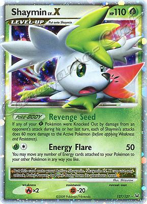127 / 127 Shaymin LV.X rara livello X foil (EN) -NEAR MINT-