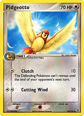 045 / 112 Pidgeotto non comune (EN) -NEAR MINT-