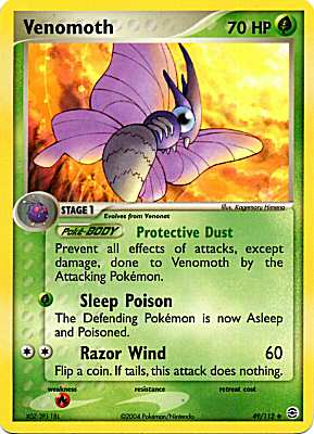 049 / 112 Venomoth non comune (EN) -NEAR MINT-