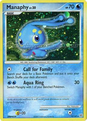009 / 130 Manaphy Lv.20 rara foil (EN) -NEAR MINT-