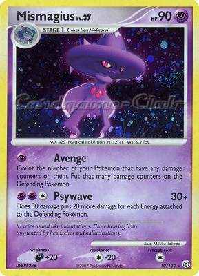010 / 130 Mismagius Lv.37 rara foil (EN) -NEAR MINT-
