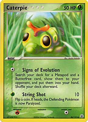 056 / 112 Caterpie comune (EN) -NEAR MINT-