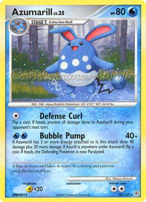 018 / 130 Azumarill Lv.35 rara (EN) -NEAR MINT-